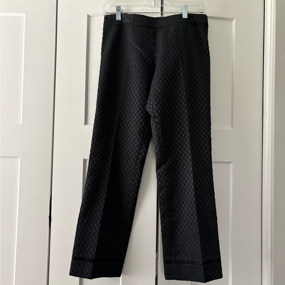 Tory Burch Black Textured Dress Pants
